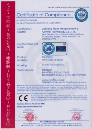 XHW,XK Series CE Certificate